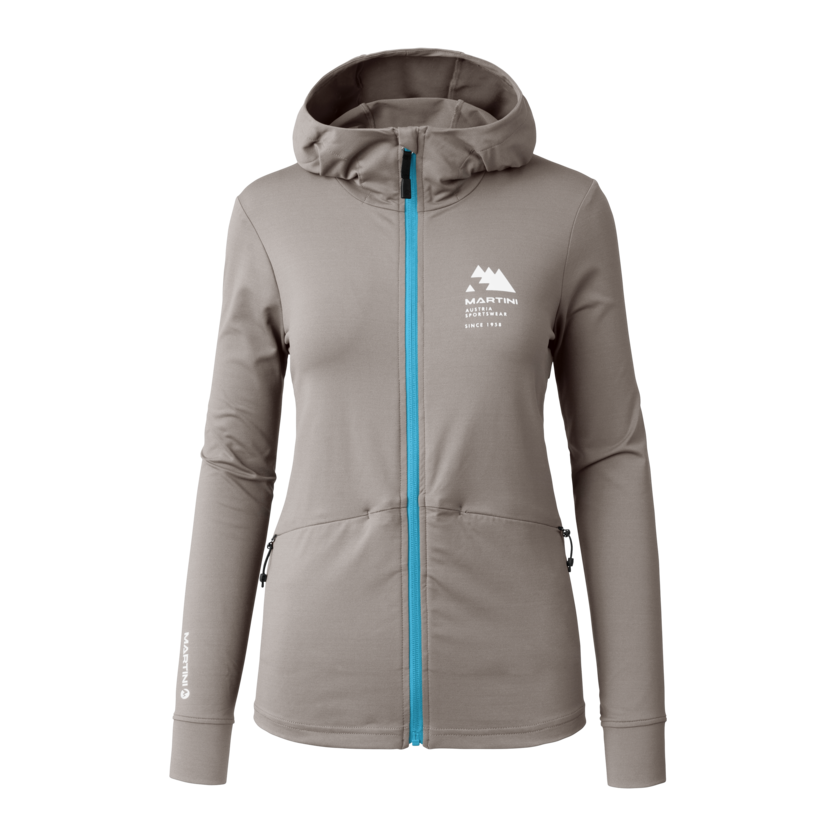Martini Sportswear - Sunrise Midlayer Jacket W - Fleecejacke in stone-sky - Vorderansicht - Damen