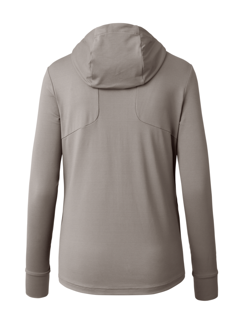 Martini Sportswear - Sunrise Midlayer Jacket W - Fleece in stone-sky - rear view - Women