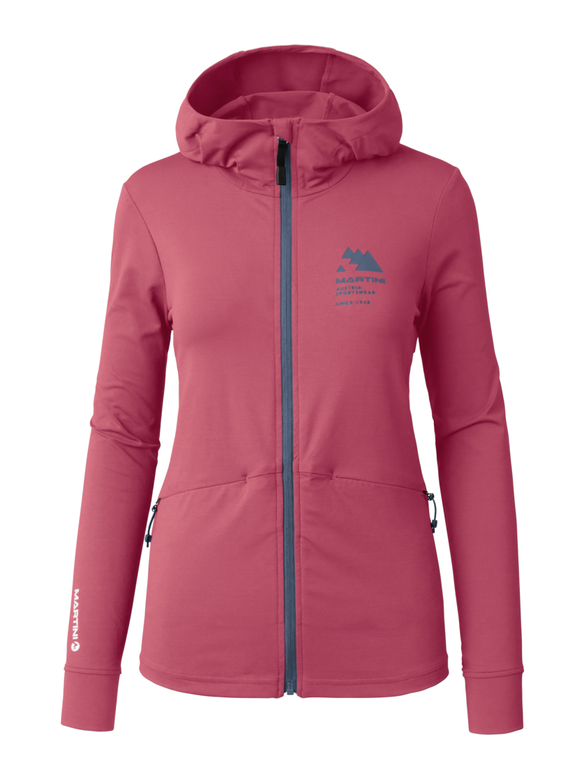 Martini Sportswear - Sunrise Midlayer Jacket W - Fleecejacke in blossom-dark blue - Vorderansicht - Damen