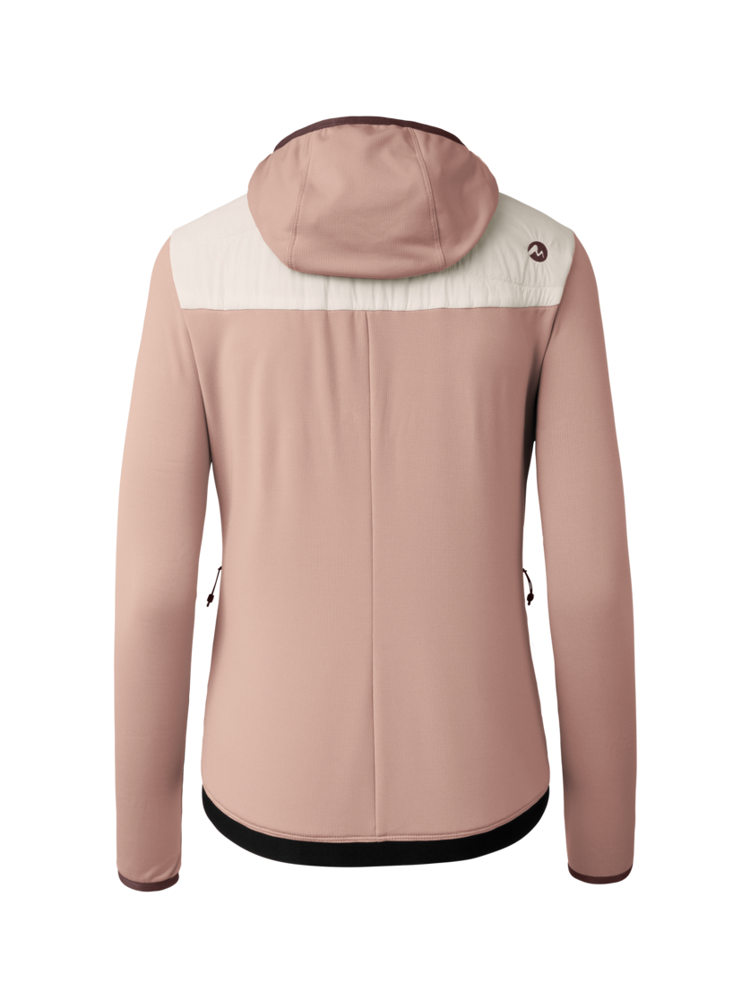 Martini Sportswear - Alpmate IN Hybrid Hooded Jacket W - Giacche ibride in off white-terrafina - vista posteriore - Donna