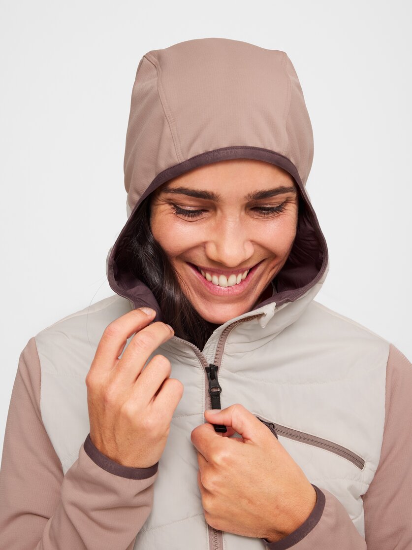 Martini Sportswear - Alpmate IN Hybrid Hooded Jacket W - Hybrid jackets in black - Detail 7 - Women