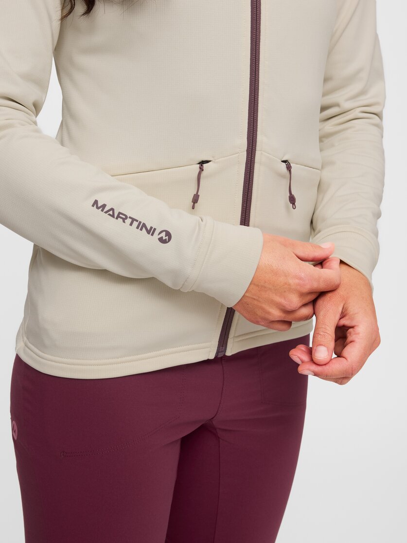 Martini Sportswear - Alpmate ML Hooded Jacket W - Strati intermedi in black-white - Dettaglio 3 - Donna