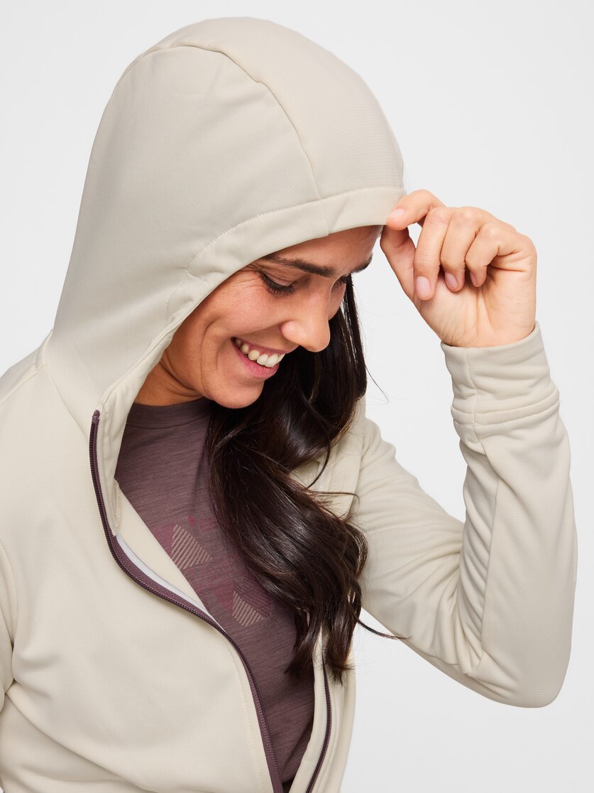 Martini Sportswear - Alpmate ML Hooded Jacket W - Strati intermedi in black-white - Dettaglio 4 - Donna