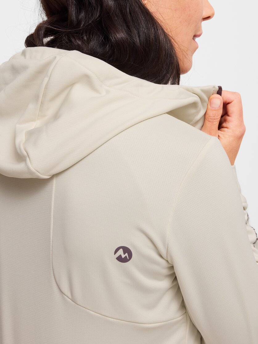 Martini Sportswear - Alpmate ML Hooded Jacket W - Strati intermedi in black-white - Dettaglio 5 - Donna