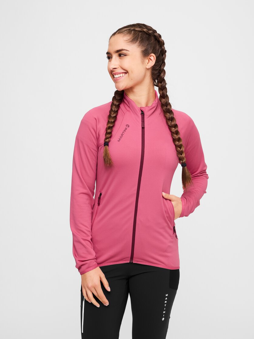 Martini Sportswear - Alpmate ML Jacket W - Midlayers in black-white - Vorderansicht Model - Damen