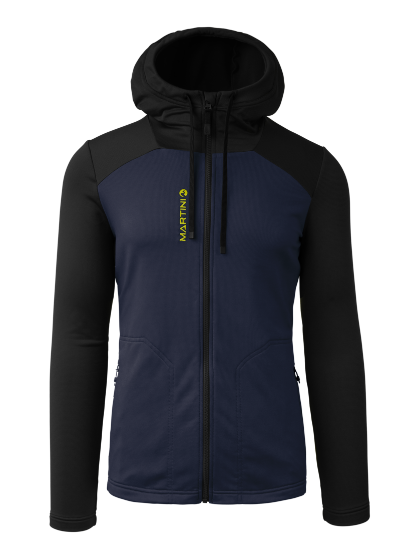 Martini Sportswear - Alpmate ML Hooded Jacket M  - Midlayers in true navy-black - Vorderansicht - Herren
