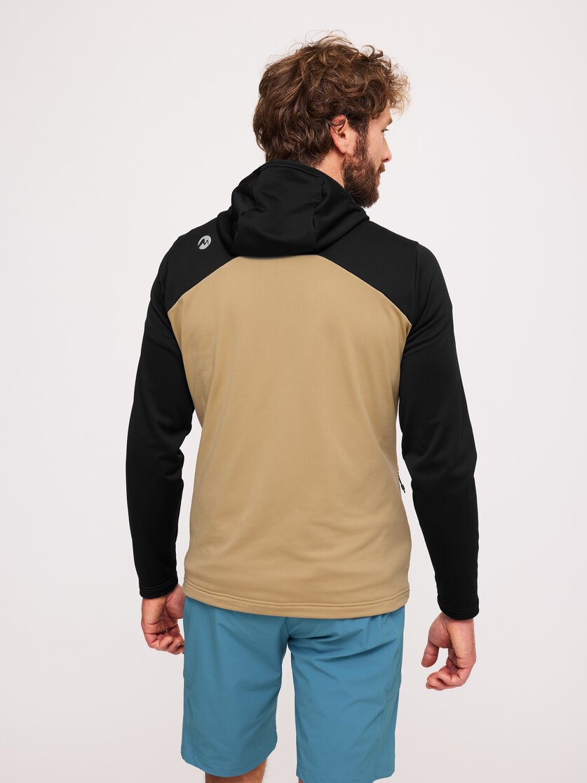 Martini Sportswear - Alpmate ML Hooded Jacket M  - Strati intermedi in true navy-black - vista laterale modello - Uomo