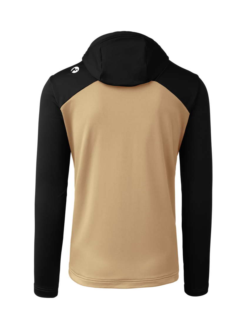 Martini Sportswear - Alpmate ML Hooded Jacket M  - Strati intermedi in sandstone-black - vista posteriore - Uomo