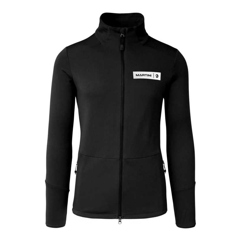 Martini Sportswear - Argon Midlayer Jacket M - Fleecejacke in black - Vorderansicht - Herren