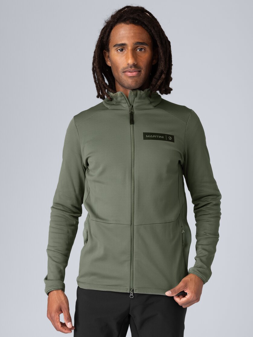 Martini Sportswear - Argon Midlayer Jacket M - Pile in seaport - vista frontale modello - Uomo