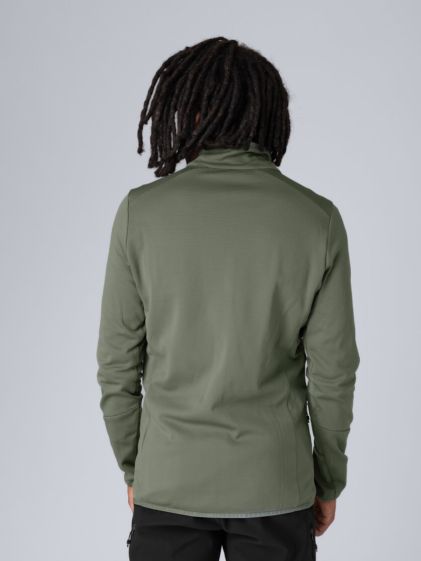 Martini Sportswear - Argon Midlayer Jacket M - Pile in seaport - vista laterale modello - Uomo