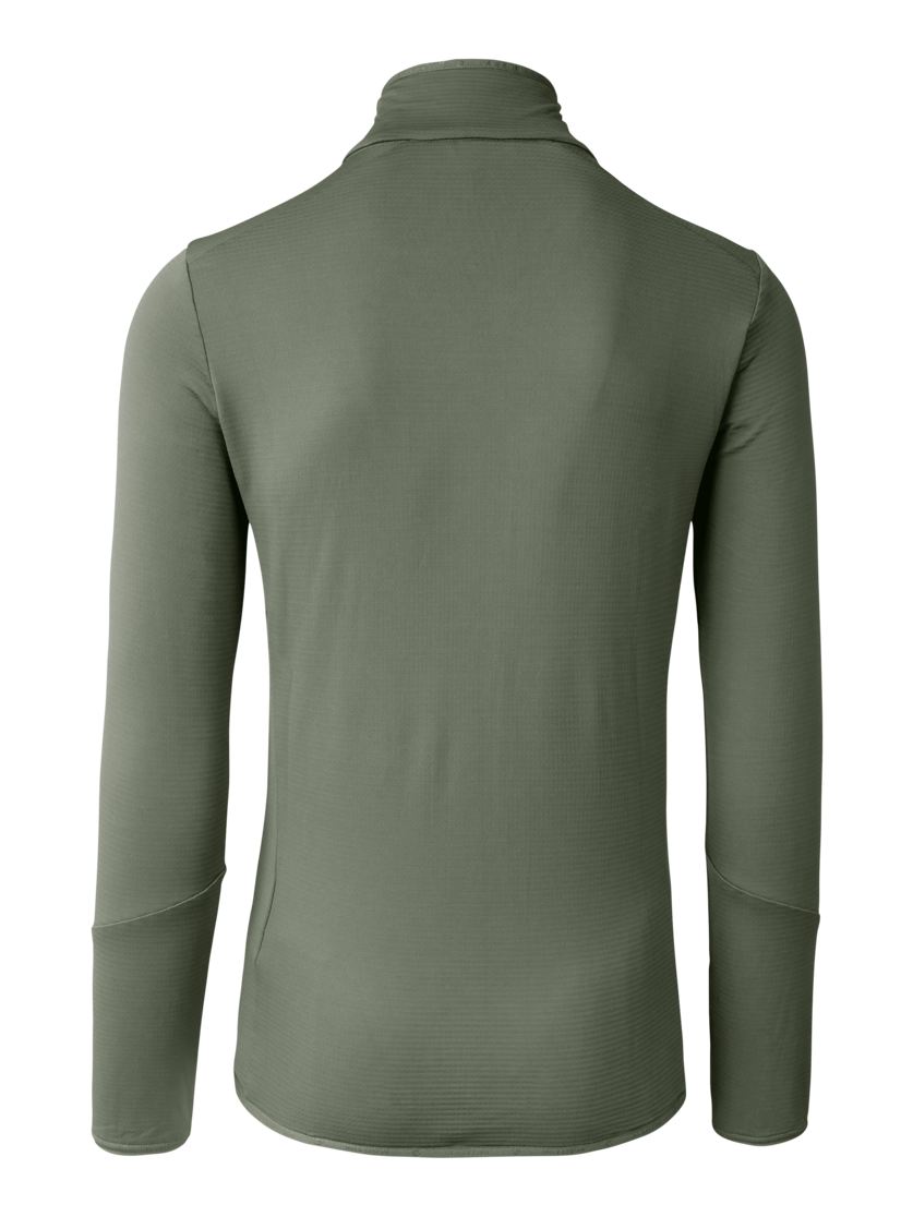 Martini Sportswear - Argon Midlayer Jacket M - Fleece in mosstone - rear view - Men
