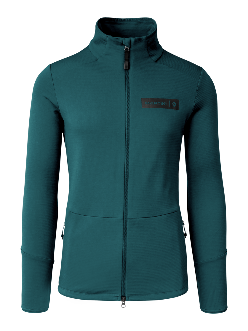 Martini Sportswear - Argon Midlayer Jacket M - Pile in seaport - vista frontale - Uomo