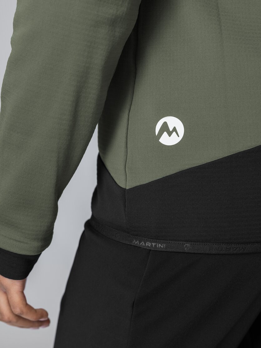 Martini Sportswear - Argon Midlayer Jacket W - Fleecejacke in mosstone-black - Detail 1 - Damen