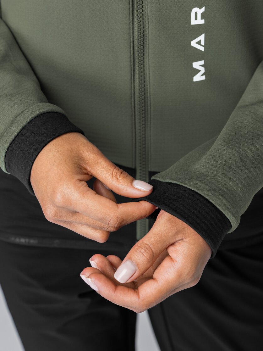 Martini Sportswear - Argon Midlayer Jacket W - Pile in mosstone-black - Dettaglio 3 - Donna