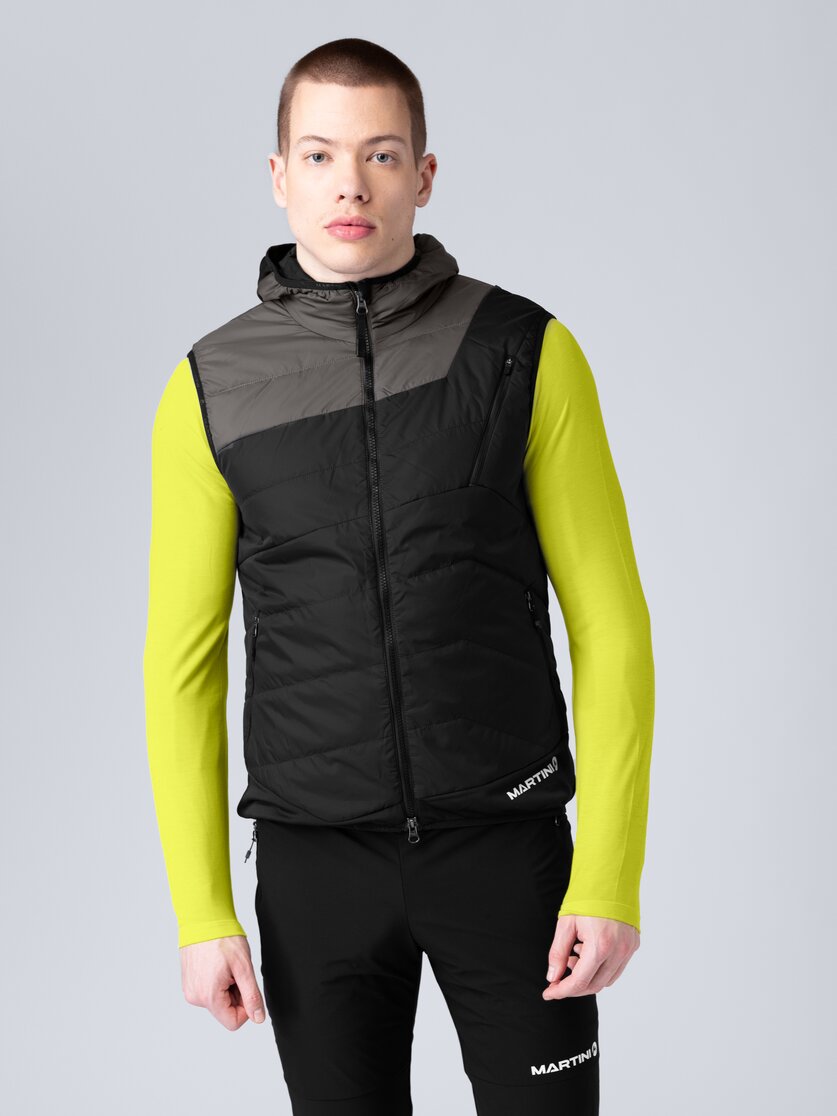 Martini Sportswear - Firstline Hybrid Vest Primaloft® M - Westen in seaport-lava - Vorderansicht Model - Herren