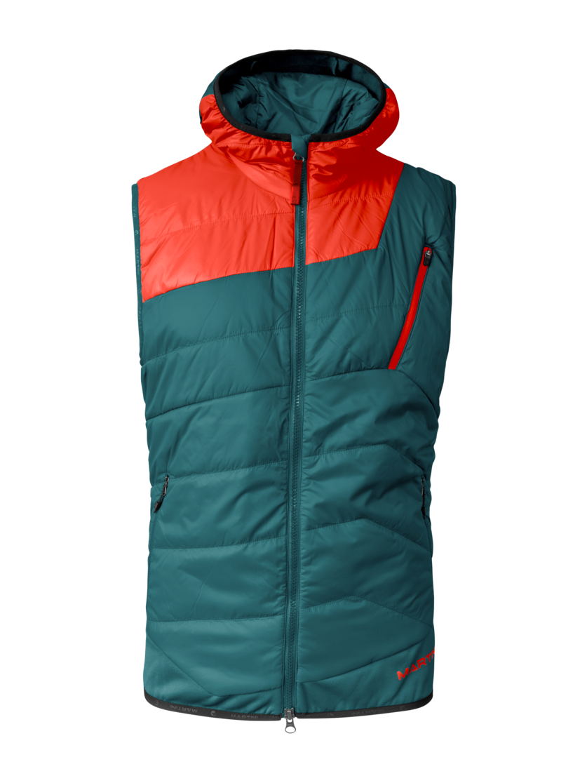 Martini Sportswear - Firstline Hybrid Vest Primaloft® M - Gilet in seaport-lava - vista frontale - Uomo