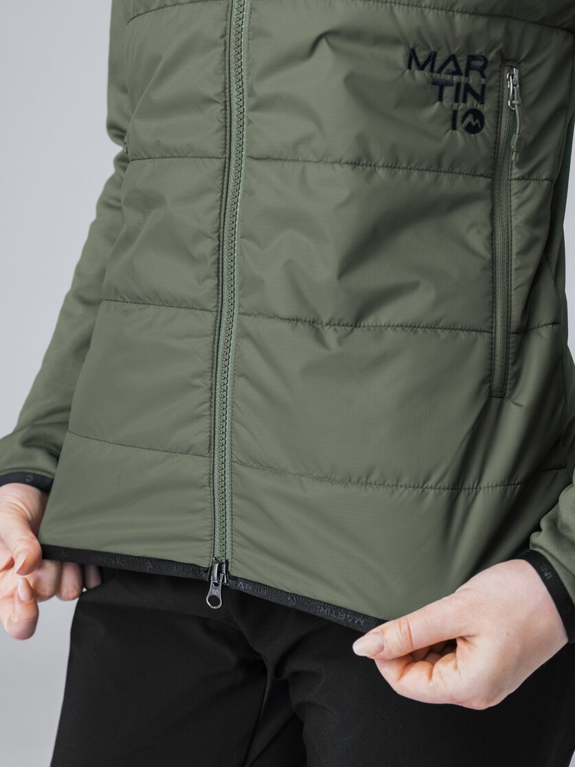Martini Sportswear - Firstline Hybrid Jacket Primaloft® W - Hybrid jackets in mosstone-black - Detail 4 - Women