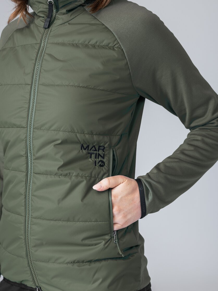 Martini Sportswear - Firstline Hybrid Jacket Primaloft® W - Hybrid jackets in mosstone-black - Detail 5 - Women