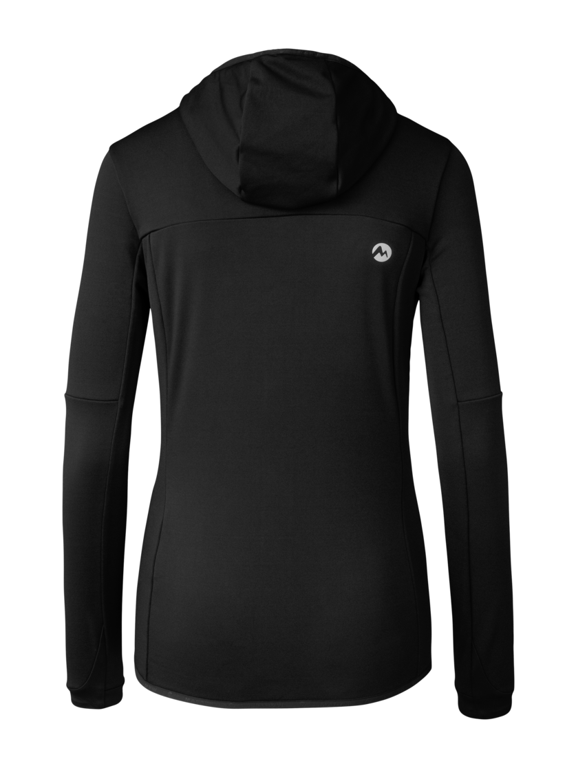 Martini Sportswear - Recharge Midlayer Jacket W - Fleece in black - rear view - Women