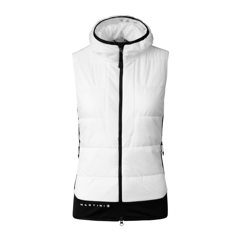 Martini Sportswear - Horizon Hybrid Vest Primaloft® W - Westen in white-black - Vorderansicht - Damen