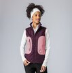 Martini Sportswear - Argon Hybrid Vest G-LOFT® W - Outdoor vests in mosstone-black - rear view model - Women