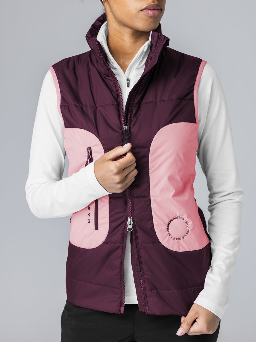 Martini Sportswear - Argon Hybrid Vest G-LOFT® W - Gilet in mosstone-black - Dettaglio 3 - Donna