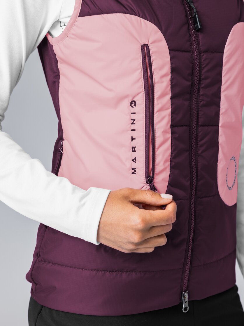 Martini Sportswear - Argon Hybrid Vest G-LOFT® W - Gilet in mosstone-black - Dettaglio 4 - Donna