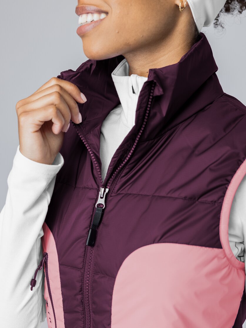 Martini Sportswear - Argon Hybrid Vest G-LOFT® W - Gilet in mosstone-black - Dettaglio 5 - Donna