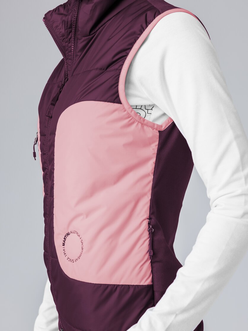 Martini Sportswear - Argon Hybrid Vest G-LOFT® W - Gilet in mosstone-black - Dettaglio 8 - Donna