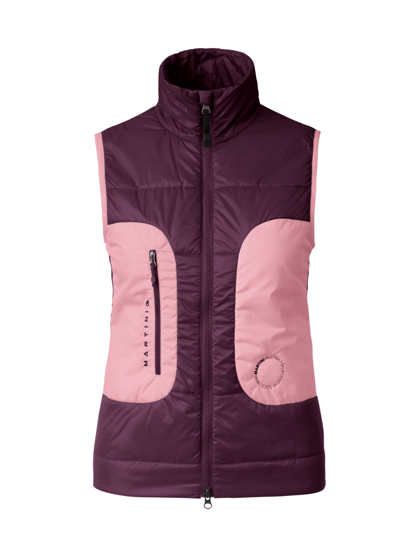 Martini Sportswear - Argon Hybrid Vest G-LOFT® W - Gilet in fairy tale-primrose - vista frontale - Donna