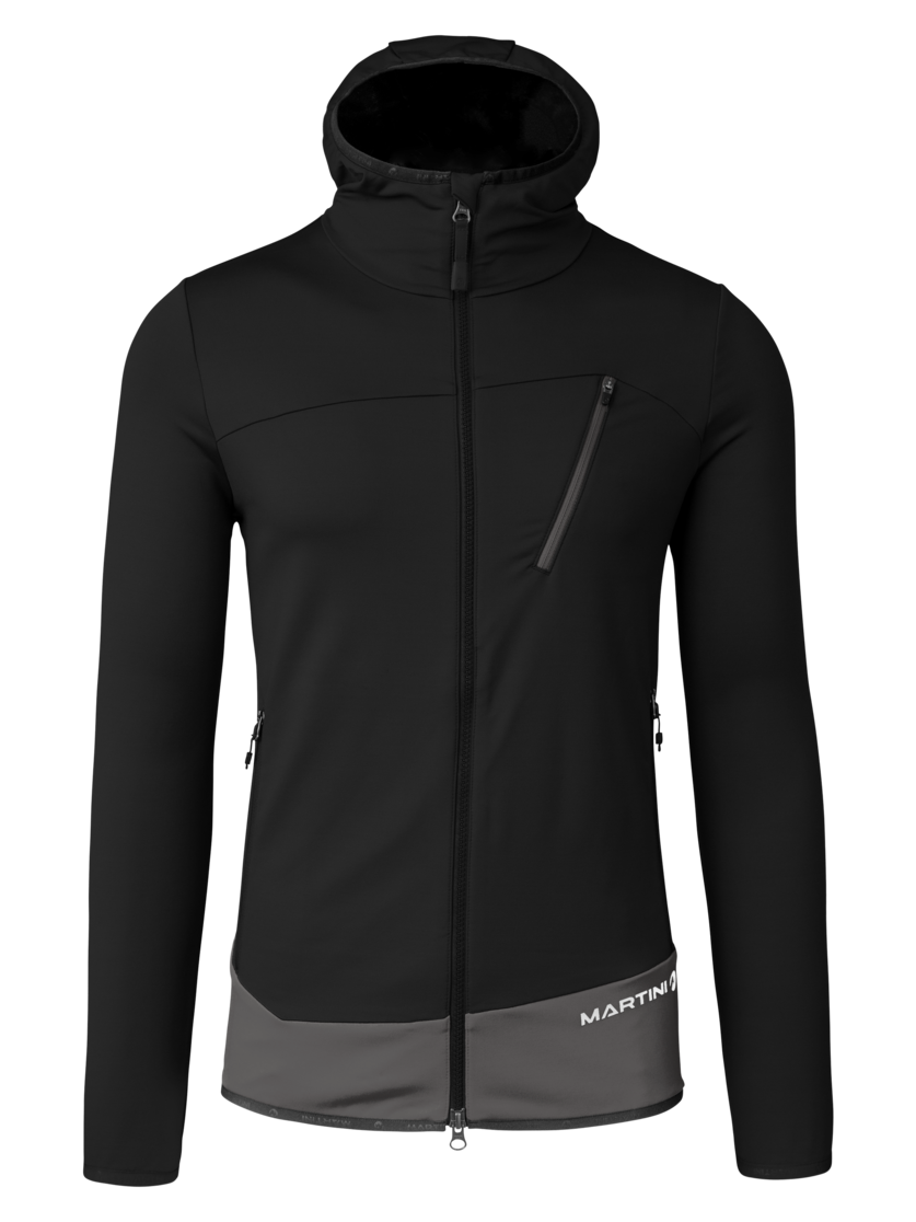 Martini Sportswear - Firstline Midlayer Jacket M - Strati intermedi in black-steel - vista frontale - Uomo