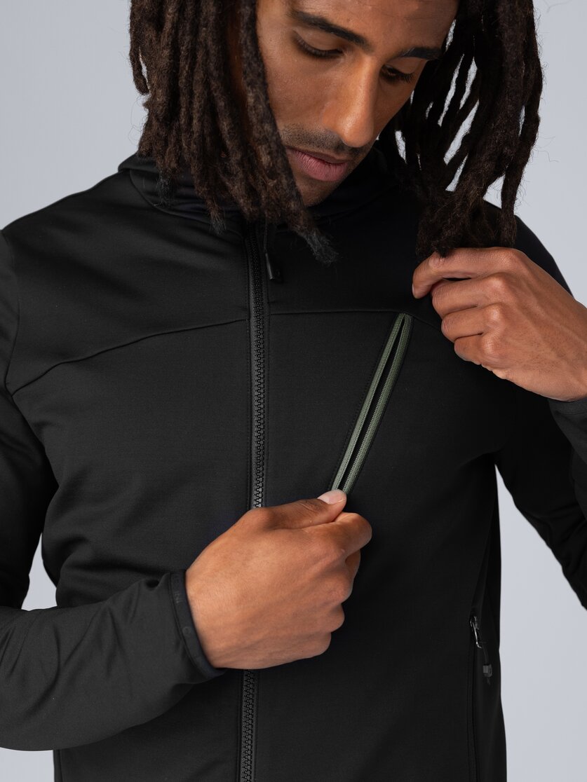 Martini Sportswear - Firstline Midlayer Jacket M - Midlayers in black-mosstone - Detail 2 - Herren