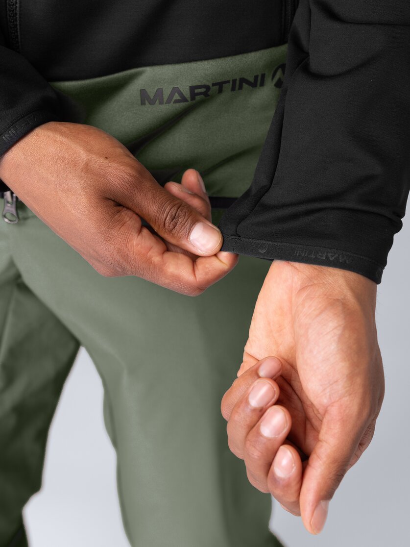 Martini Sportswear - Firstline Midlayer Jacket M - Midlayers in black-mosstone - Detail 4 - Herren