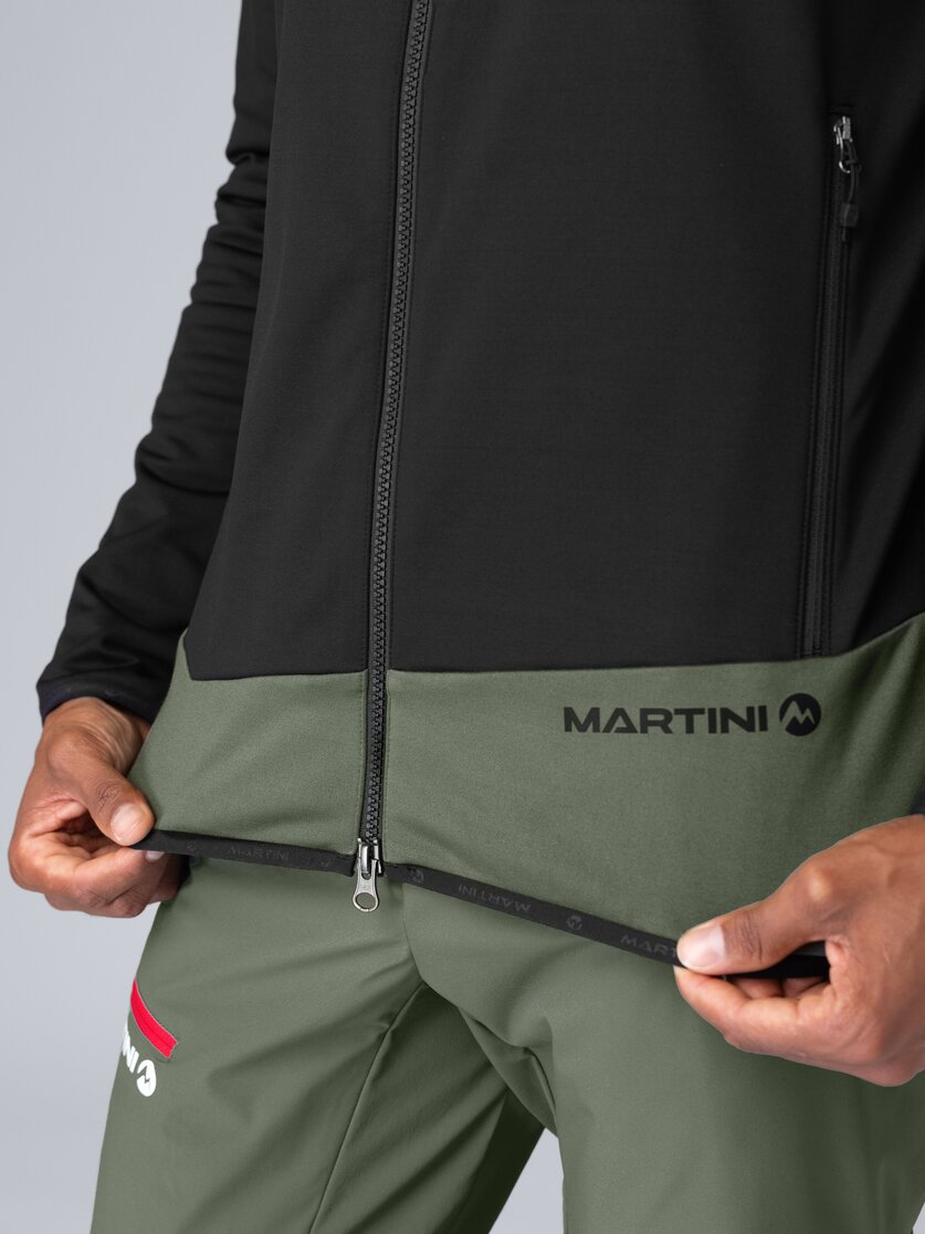 Martini Sportswear - Firstline Midlayer Jacket M - Midlayers in black-mosstone - Detail 5 - Herren