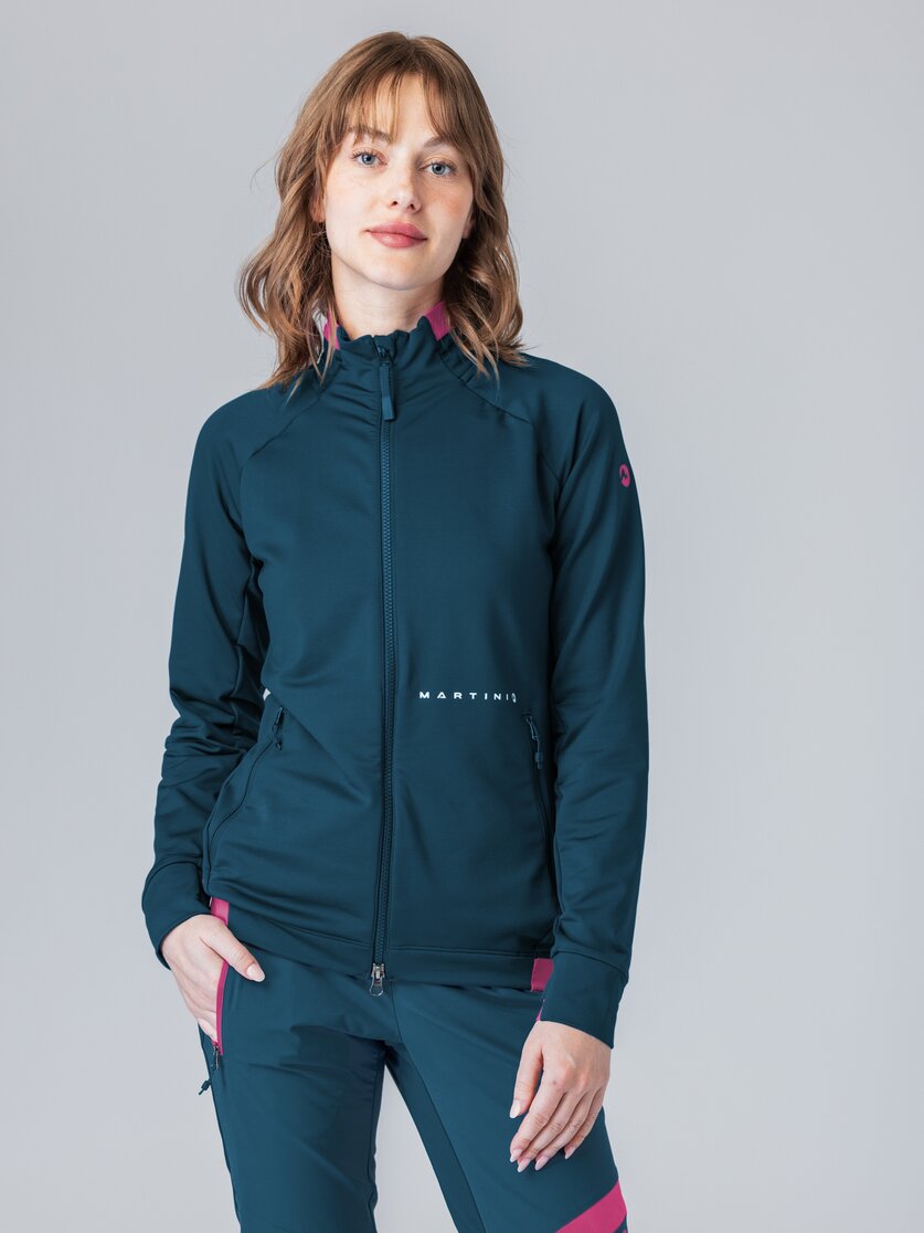 Martini Sportswear - Firstline Midlayer Jacket W - Midlayers in poseidon-rosebud - front view model - Women