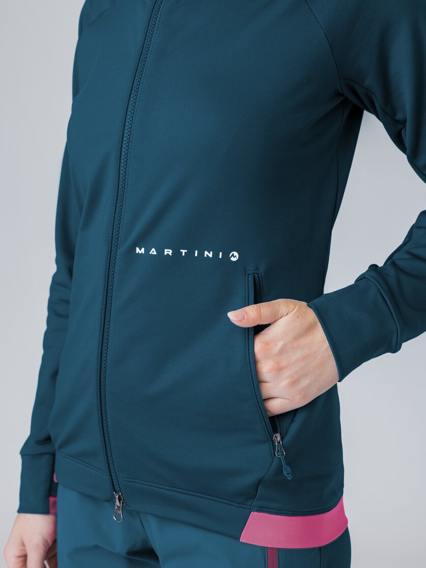 Martini Sportswear - Firstline Midlayer Jacket W - Midlayers in poseidon-rosebud - Detail 1 - Women