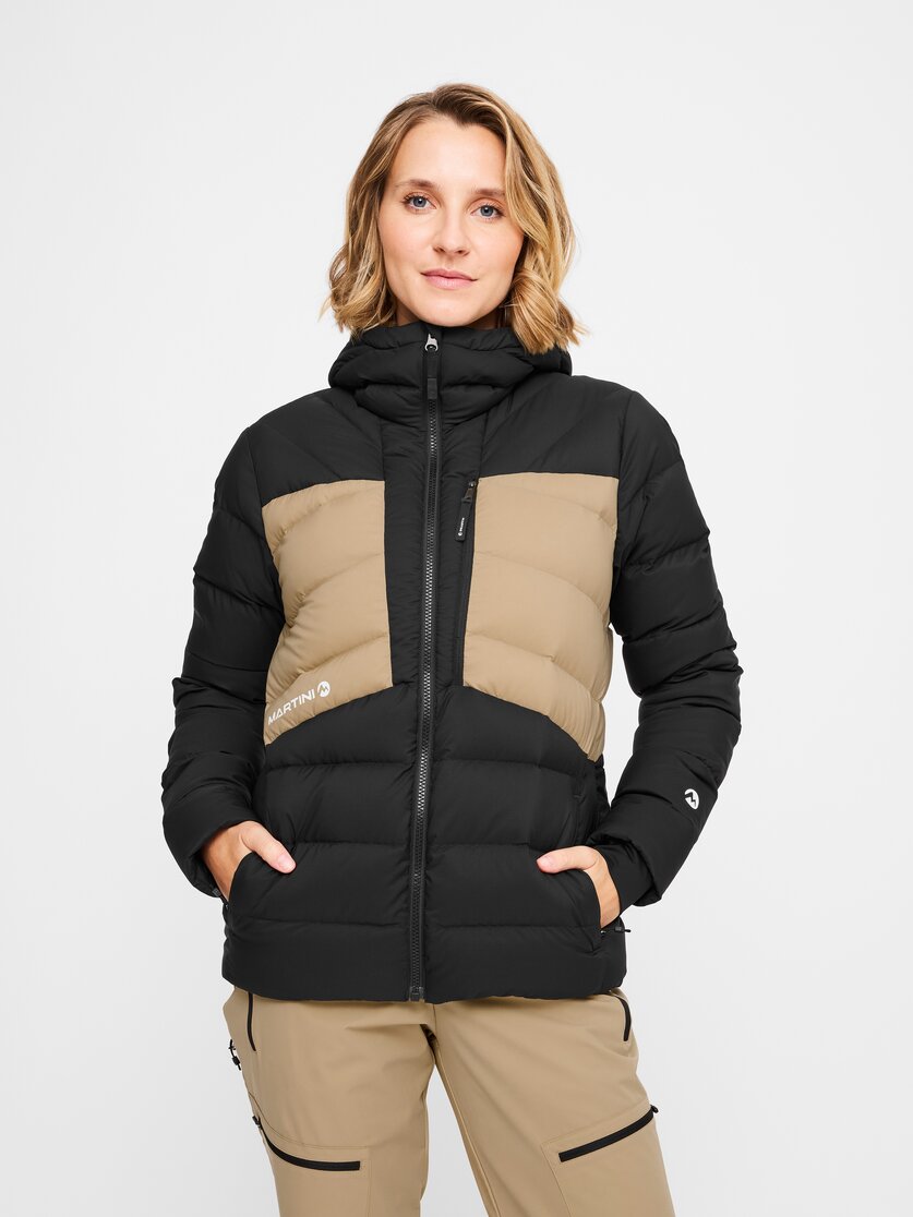 Martini Sportswear - Argon Down Jacket W - Piumini in black-desert - vista frontale modello - Donna