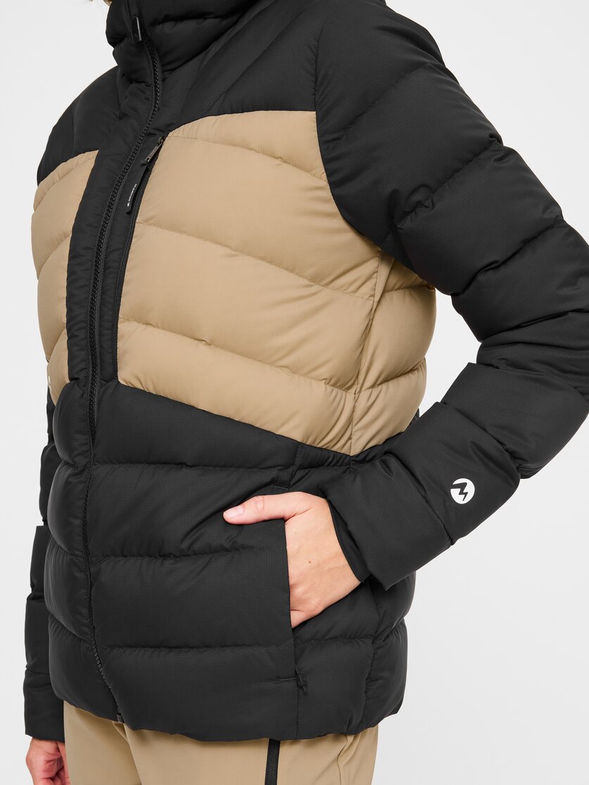 Martini Sportswear - Argon Down Jacket W - Piumini in black-desert - Dettaglio 2 - Donna