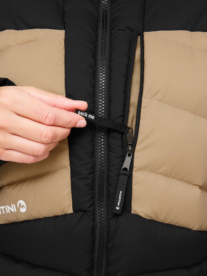 Martini Sportswear - Argon Down Jacket W - Piumini in black-desert - Dettaglio 5 - Donna