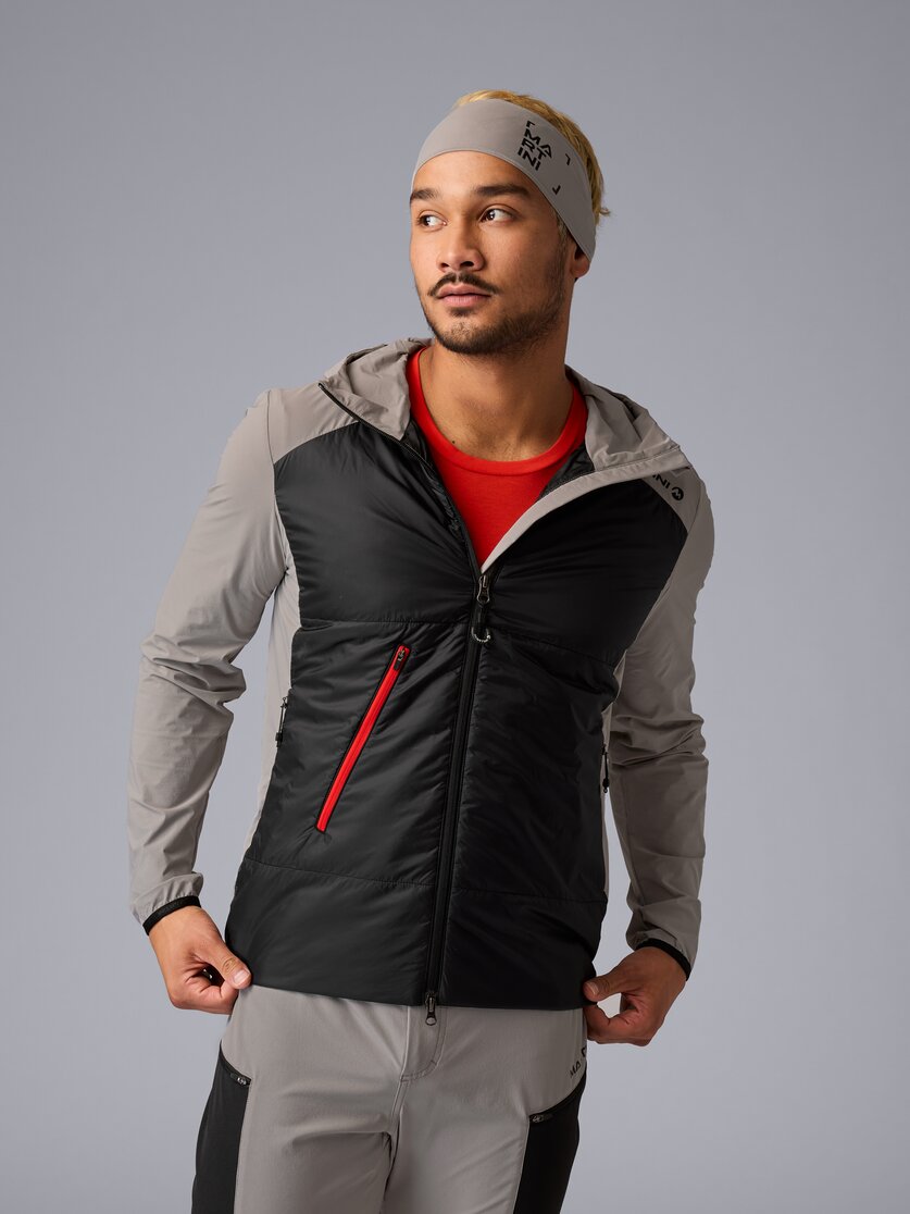 Martini Sportswear - Trektech Hybrid Jacket G-Loft® M - Hybrid jackets in black - front view model - Men