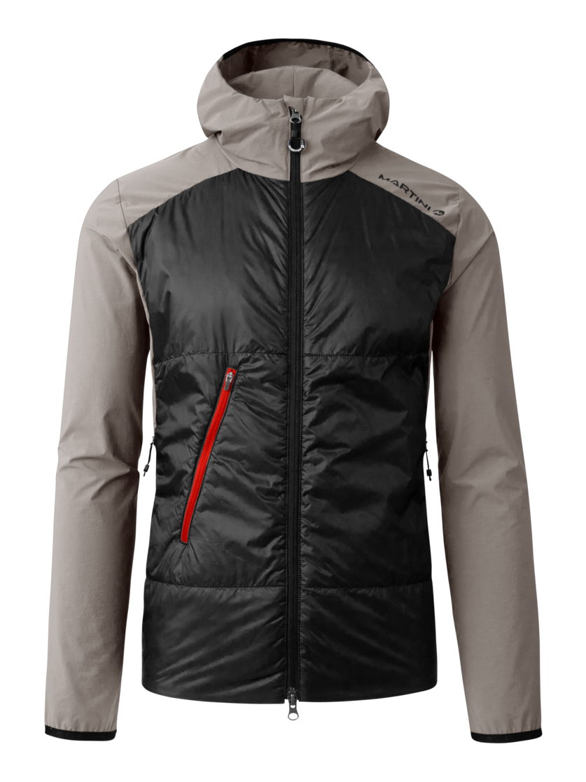 Martini Sportswear - Trektech Hybrid Jacket G-Loft® M - Hybrid jackets in stone-black - front view - Men