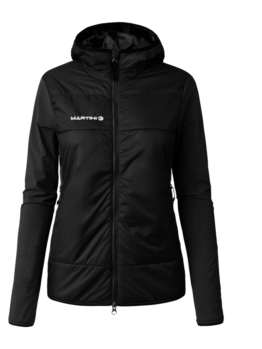 Martini Sportswear - Trektech Hybrid Jacket G-Loft® W - Giacche ibride in black - vista frontale - Donna