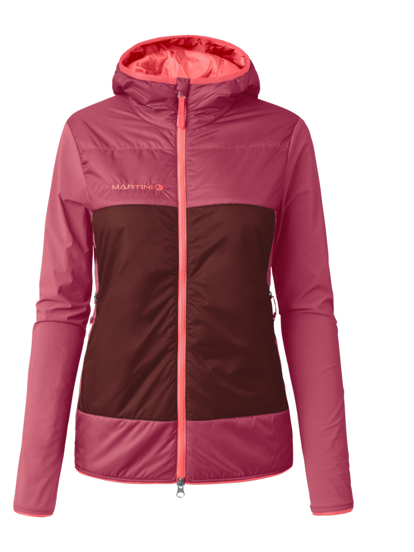 Martini Sportswear - Trektech Hybrid Jacket G-Loft® W - Hybrid jackets in blossom-peakan - front view - Women