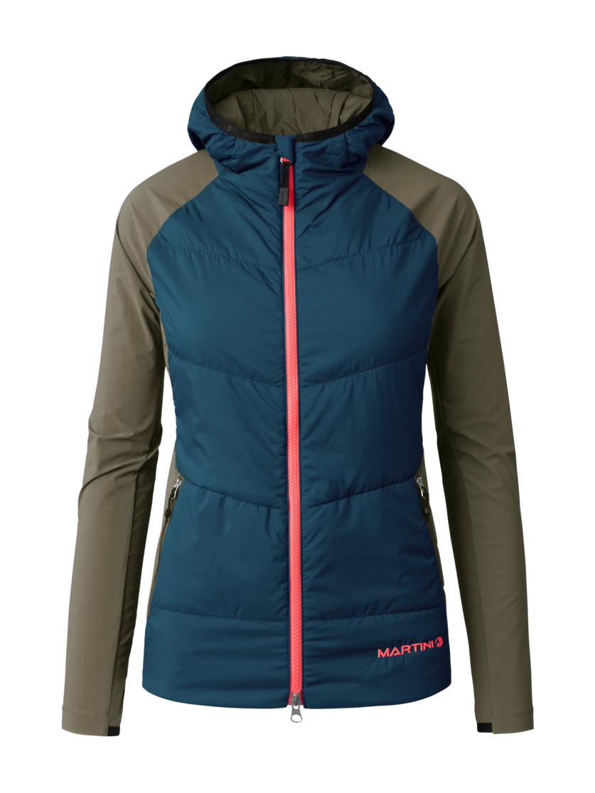 Martini Sportswear - Highventure Hybrid Jacket G-Loft® W - Hybridjacken in poseidon-moss - Vorderansicht - Damen