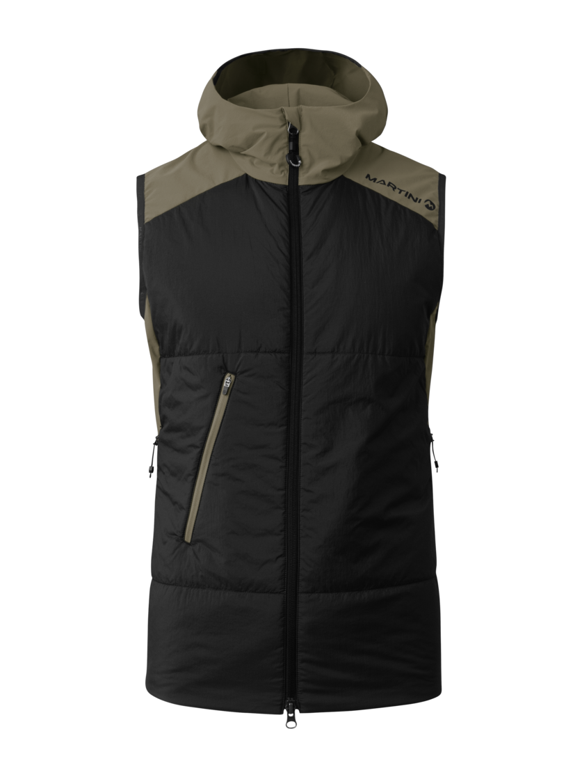 Martini Sportswear - Trektech Hybrid Vest G-Loft® M - Westen in moss-black - Vorderansicht - Herren
