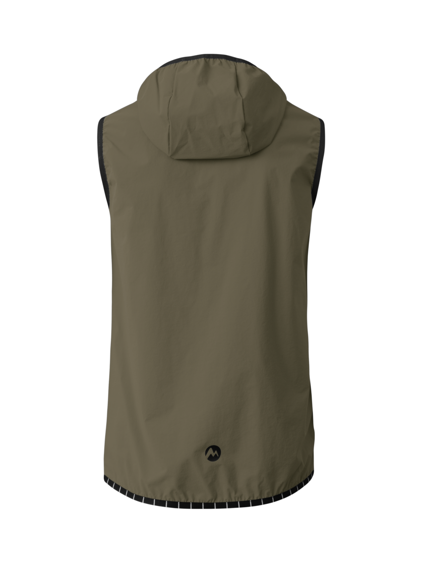 Martini Sportswear - Trektech Hybrid Vest G-Loft® M - Westen in moss-black - Rückansicht - Herren