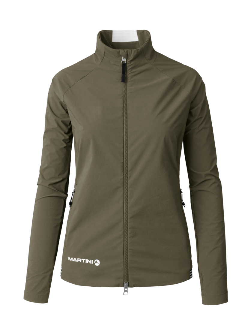 Martini Sportswear - Trektech Midlayer Jacket W - Midlayers in moss - front view - Women