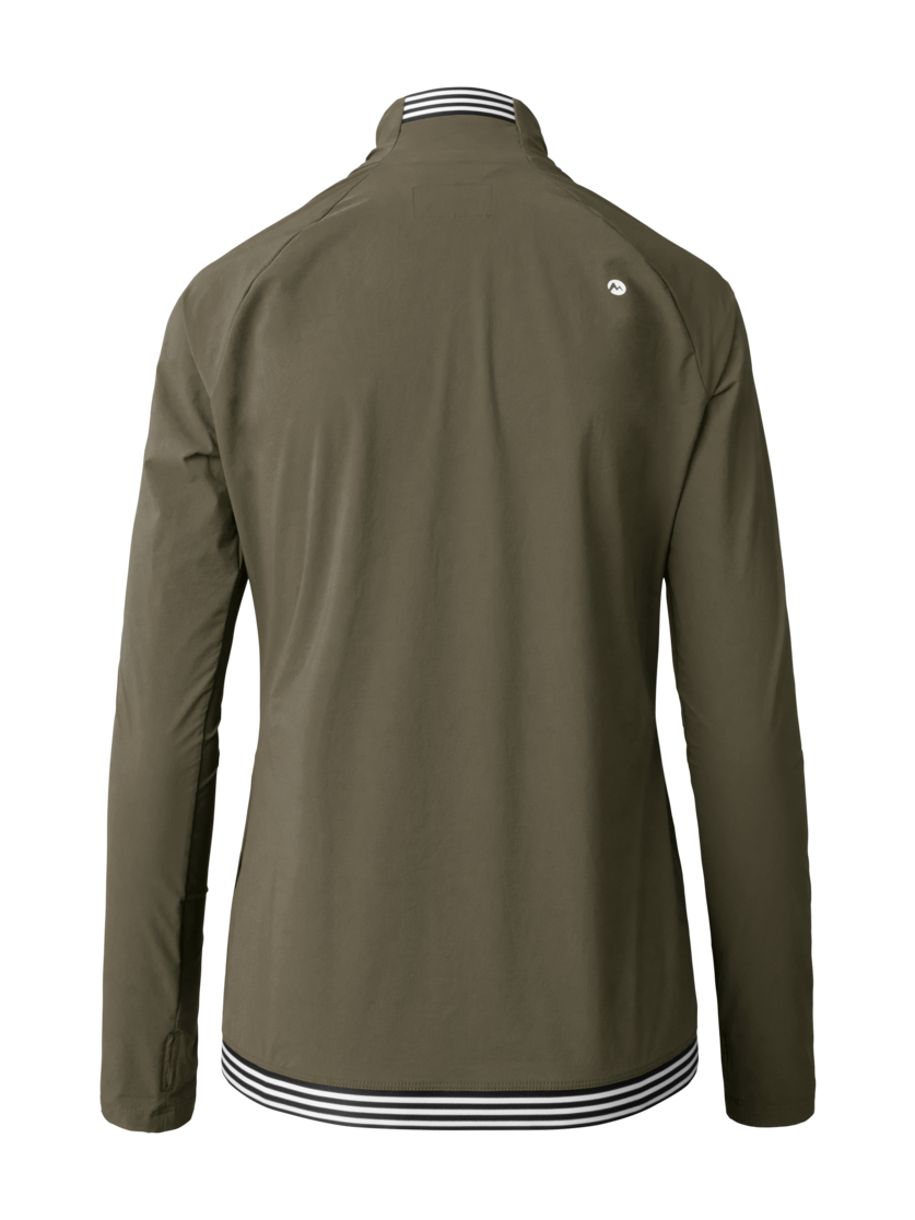 Martini Sportswear - Trektech Midlayer Jacket W - Midlayers in moss - rear view - Women