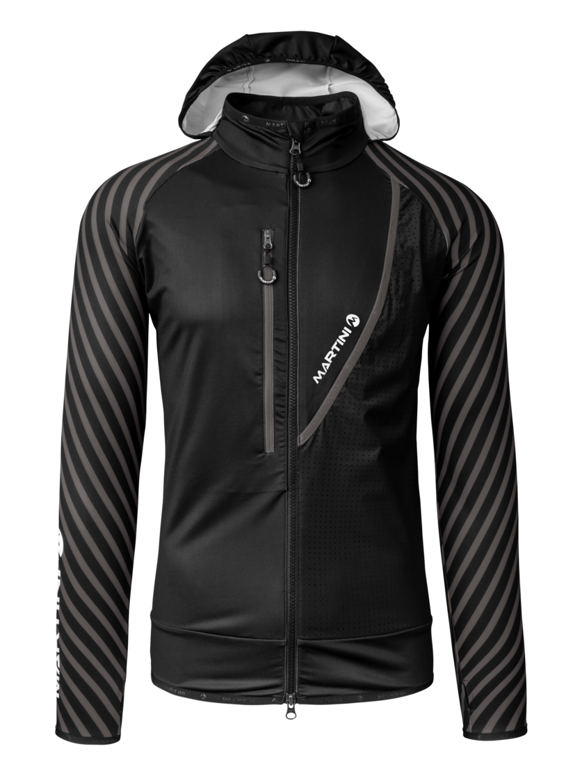 Martini Sportswear - Timebeat Midlayer Jacket Uni - Rennanzug - Oberteile in black-steel - Vorderansicht - Unisex